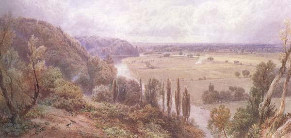 Myles Birket Foster,RWS The Thames from Cliveden (mk46) oil painting image